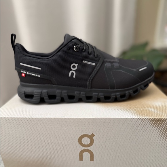On Running Other - NWT💎On Cloud 6 Black Waterproof Running Shoe Sneaker 8.5W New in Box Retail $175